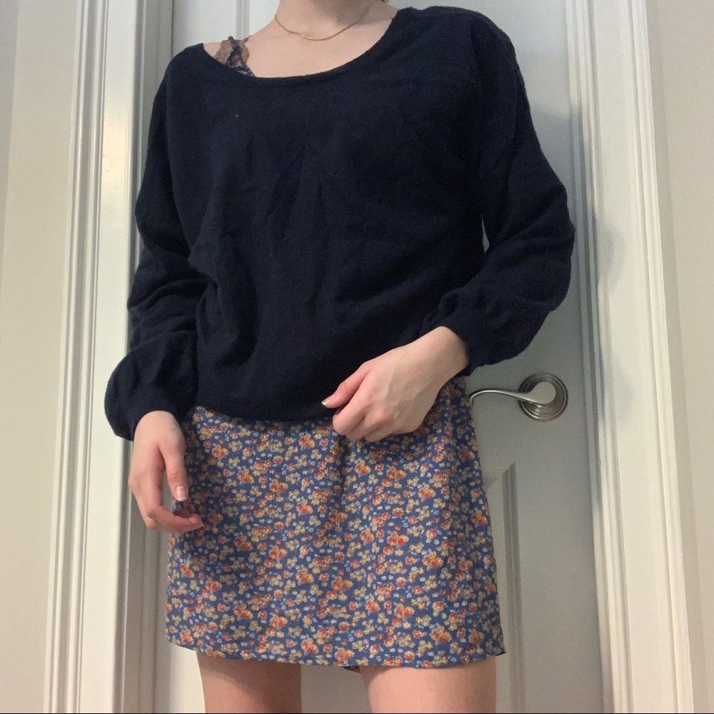 Over Sized Navy Blue Sweater
